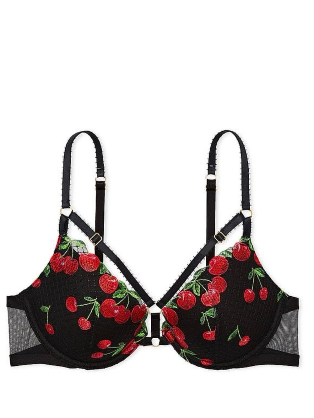 Victoria’s Secret VERY SEXY Cherry Embroidery Push-Up Bra